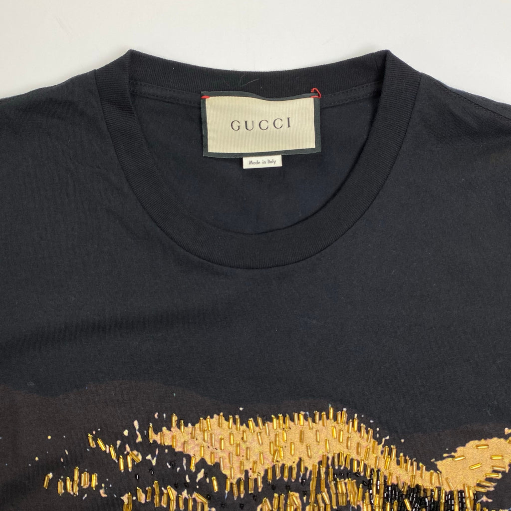 GUCCI グッチ / ヴィンテージ タイガー刺繍 Tシャツ リュネビル刺繍 SIZE:FREE
