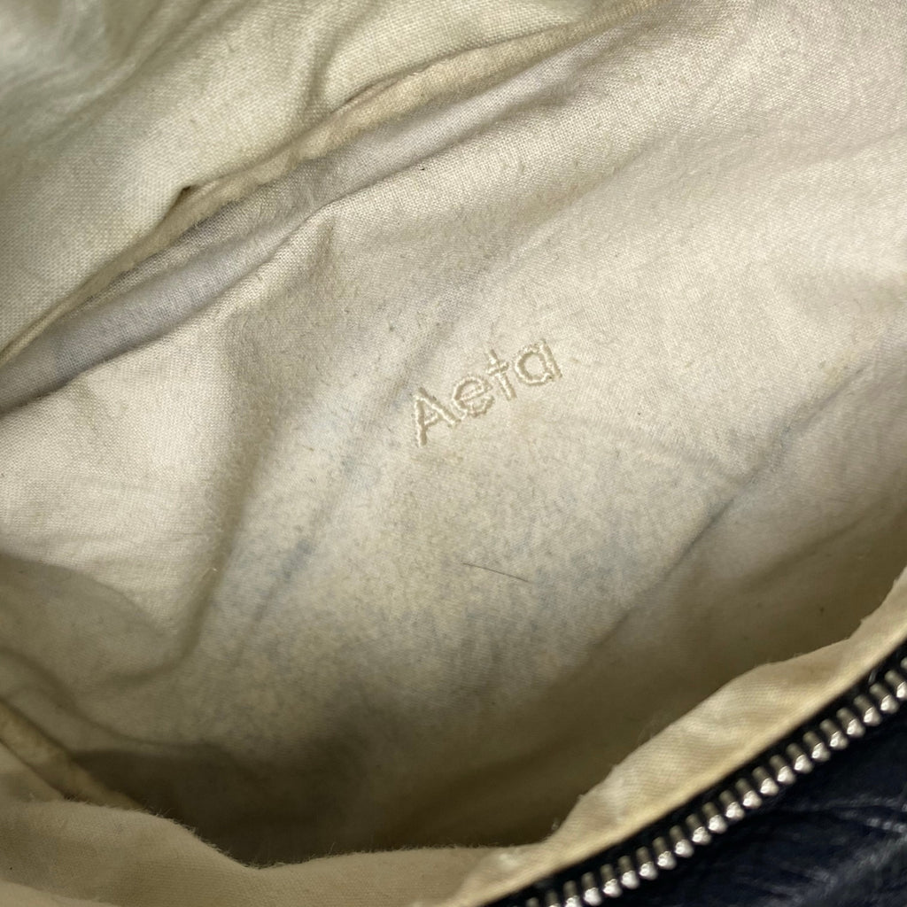 Aeta アエタ / DEER LEATHER WAIST POUCH S ブラック 参考定価：38,000+tax