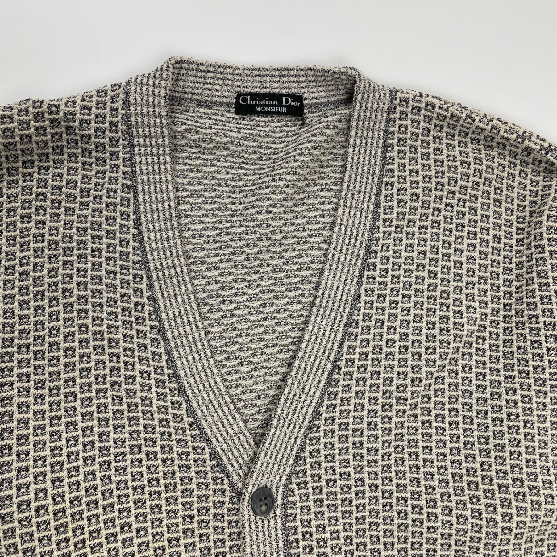 Christian Dior MONSIEUR クリスチャンディオール ムッシュ / ヴィンテージジャガードカーディガン SIZE：L