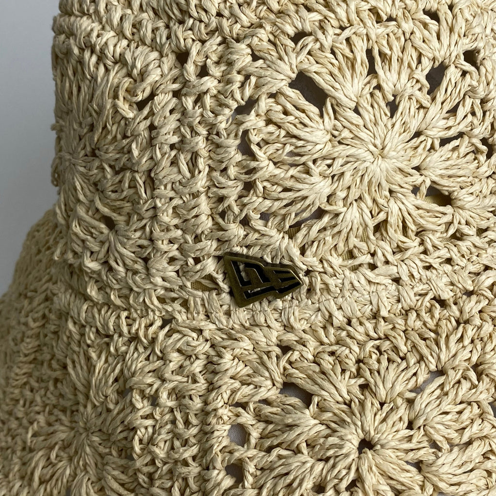 NEW ERA ニューエラ / ADVENTURE WIDE BRIM PAPER HAT ペーパーハット ロゴ付 SIZE：L/XL