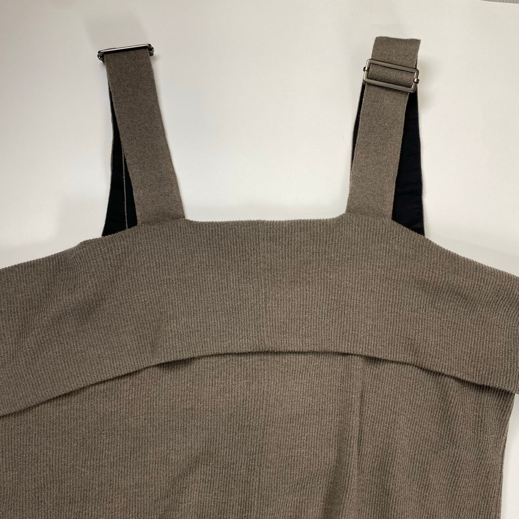 Y's ワイズ ヨウジヤマモト RISMAT by Y's / 20AWコレクションアイテム ニットサロペット モカブラウン SIZE:2