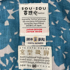 SOU･SOU / 貫頭衣 鳥と花 知多木綿 京型友禅 SIZE：FREE