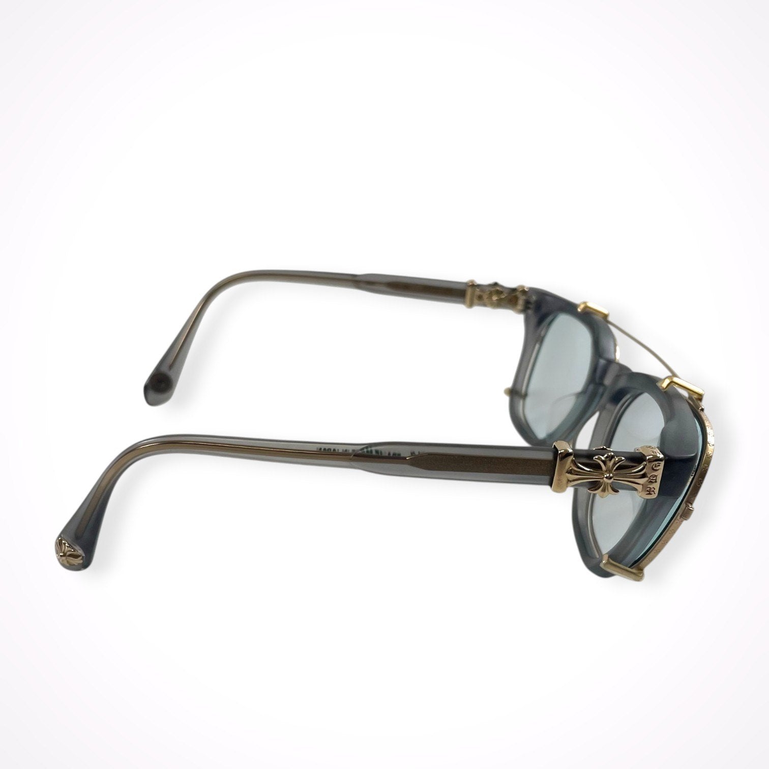 CHROME HEARTS / PUMP MEアイウェア＆クリップオン ケース付 度なしカラーレンズ付 SIZE:51□21-153