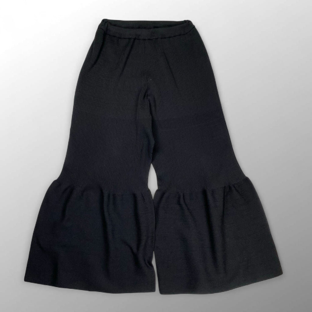 CFCL シーエフシーエル / PORTRAIT PANTS リブフレアパンツ ブラック 参考定価：42,000+tax SIZE:3