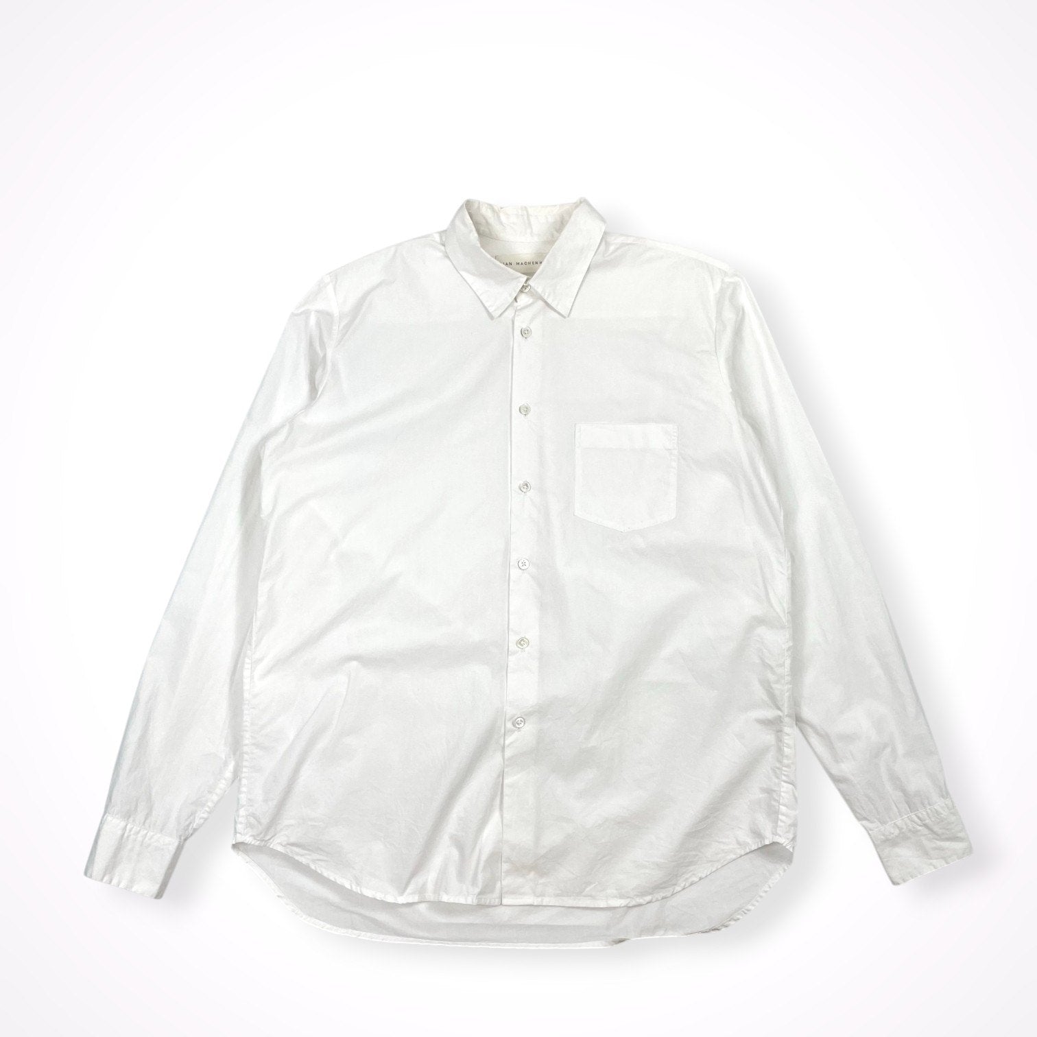 JAN MACHENHAUER / レギュラーカラーポプリンシャツ 参考定価：50,000程度 SIZE：48