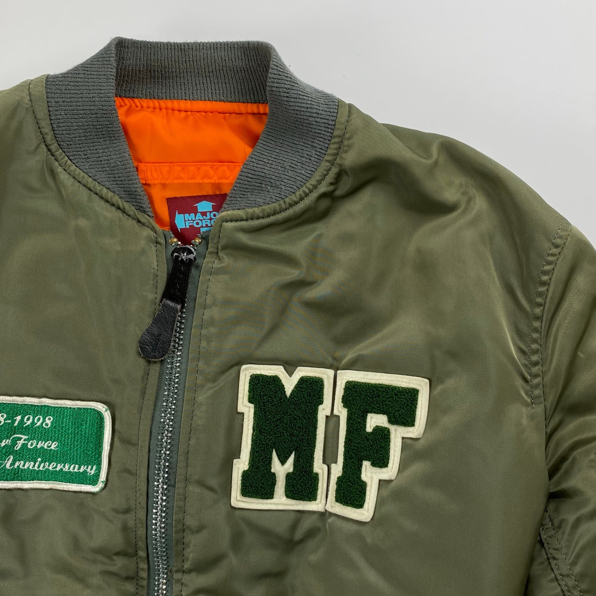 藤原ヒロシ MAJOR FORCE メジャーフォース / 10th Anniversary MA-1 ジャケット SIZE:medium-tall
