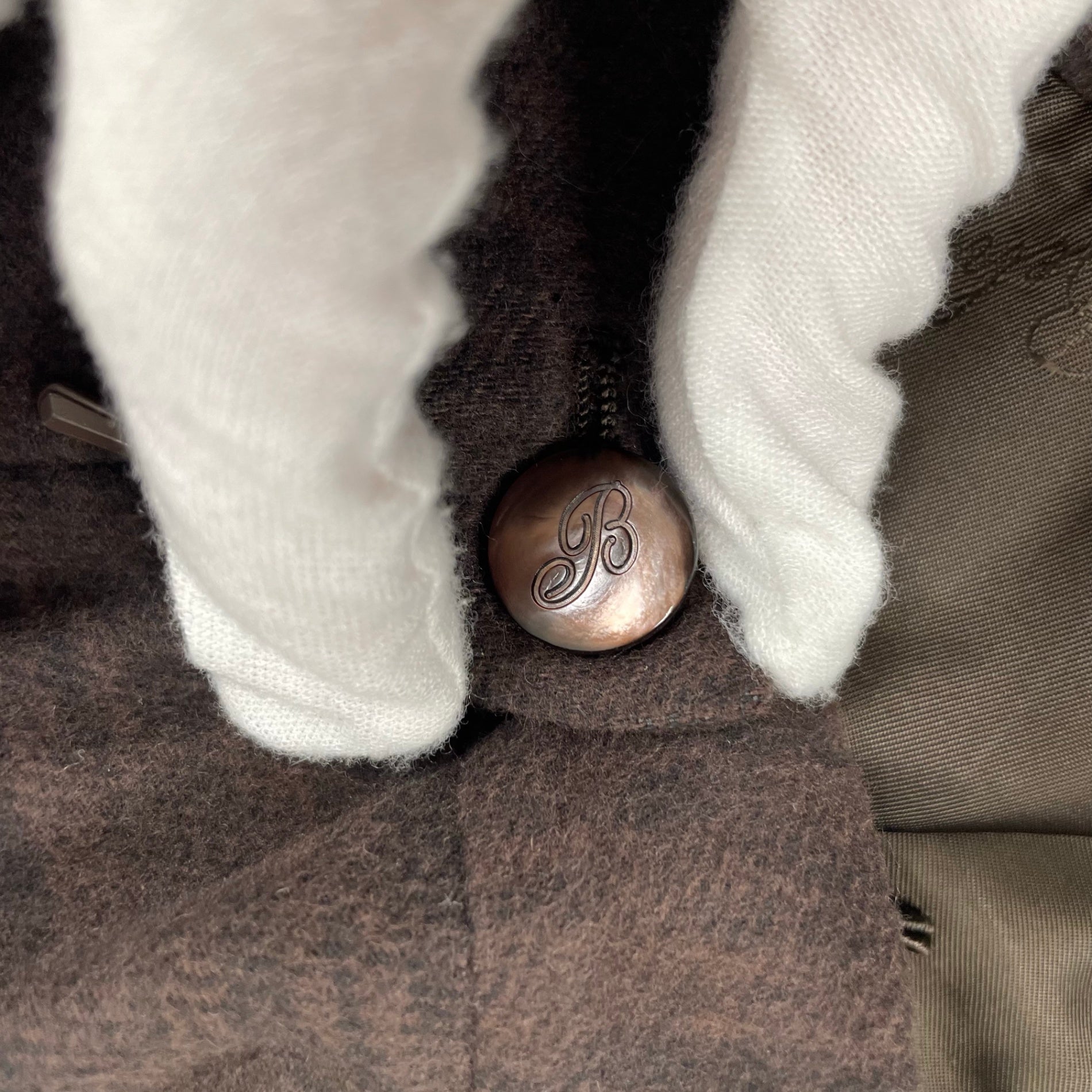 Belvest / ヴィンテージ コットンウールセットアップ ブラウン