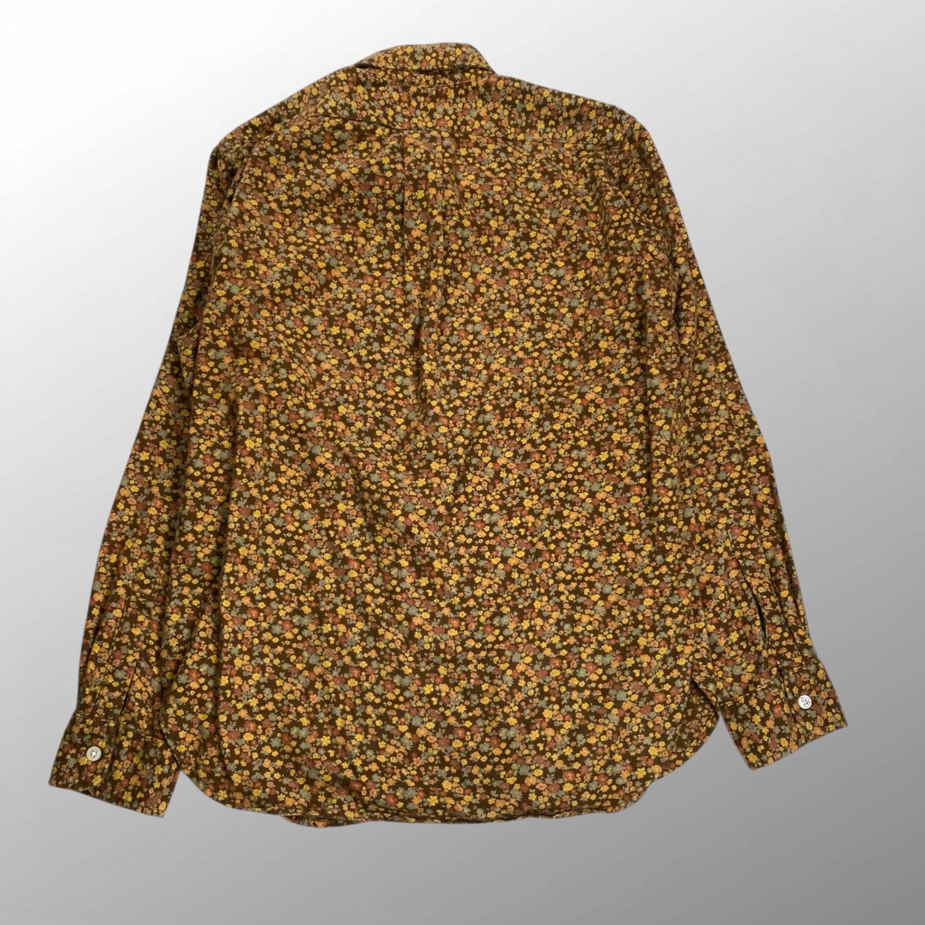 engineered garments エンジニアドガーメンツ / 総柄ボタンダウンシャツ 小花柄 マチ付 SIZE:S