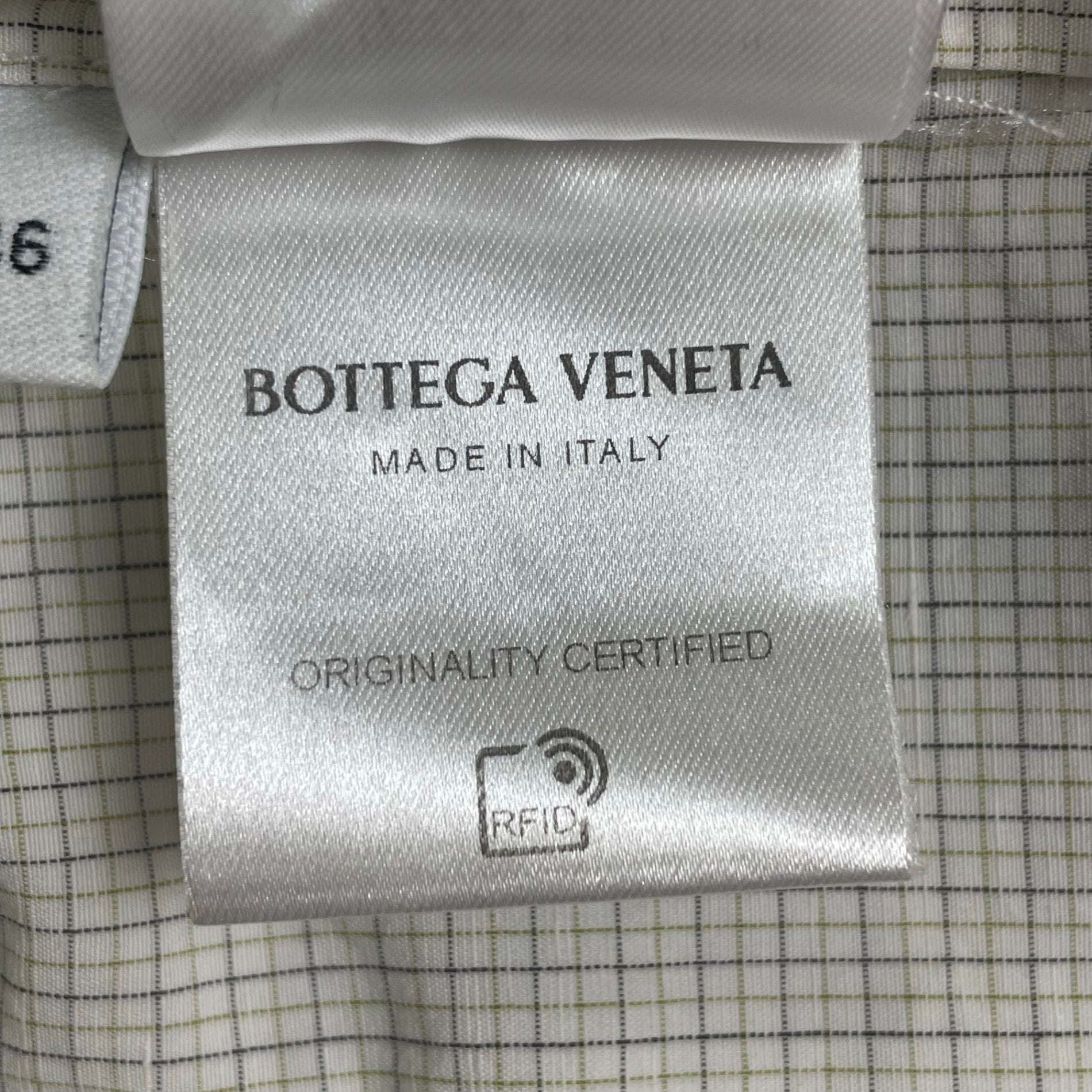 BOTTEGA VENETA ボッテガ ヴェネタ / Checked Cotton And Linen Shirt 参考定価：130,000程度 SIZE：46
