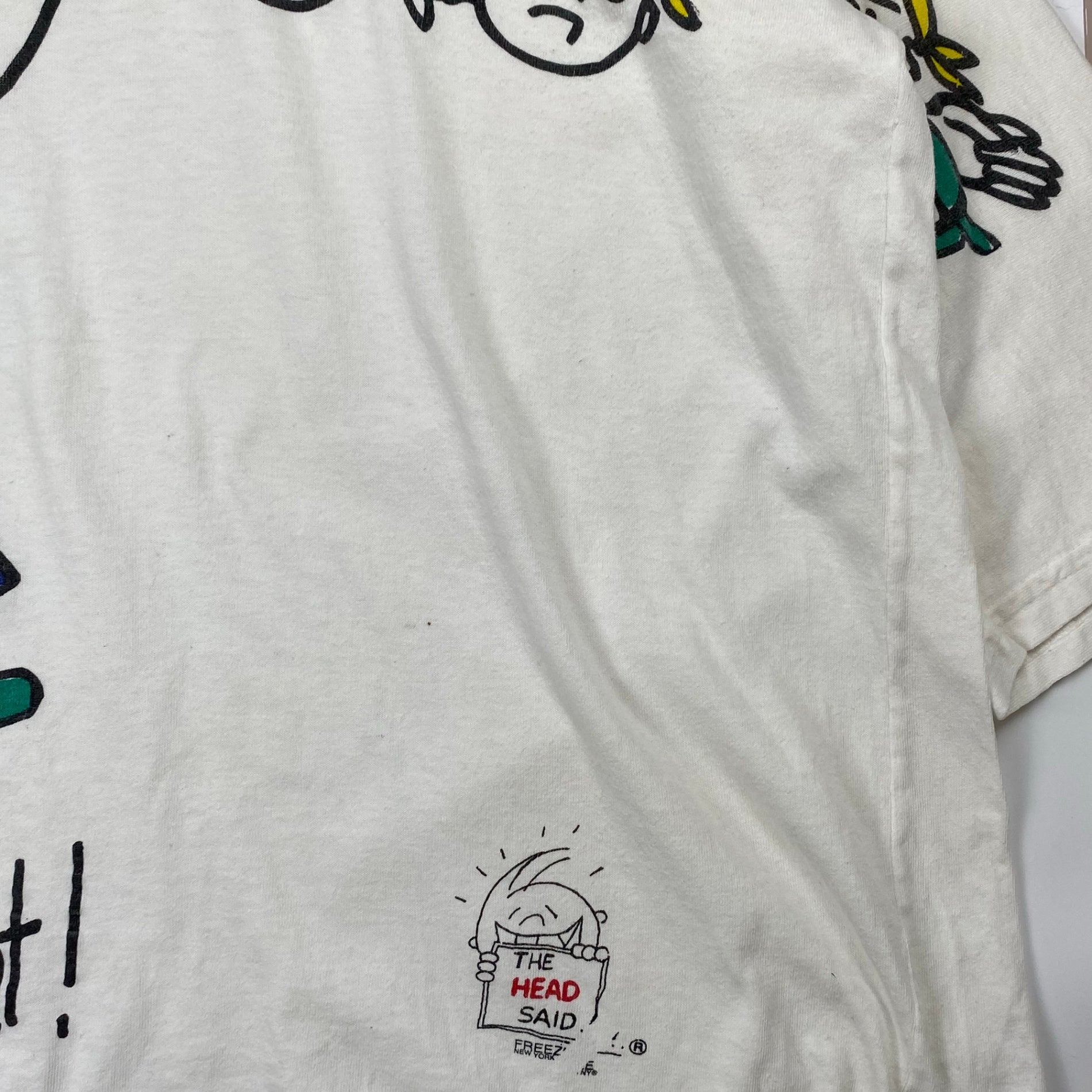 オールド FREEZE フリーズ / キャラクター プリント 半袖 Tシャツ NY USA製 SIZE：2XL