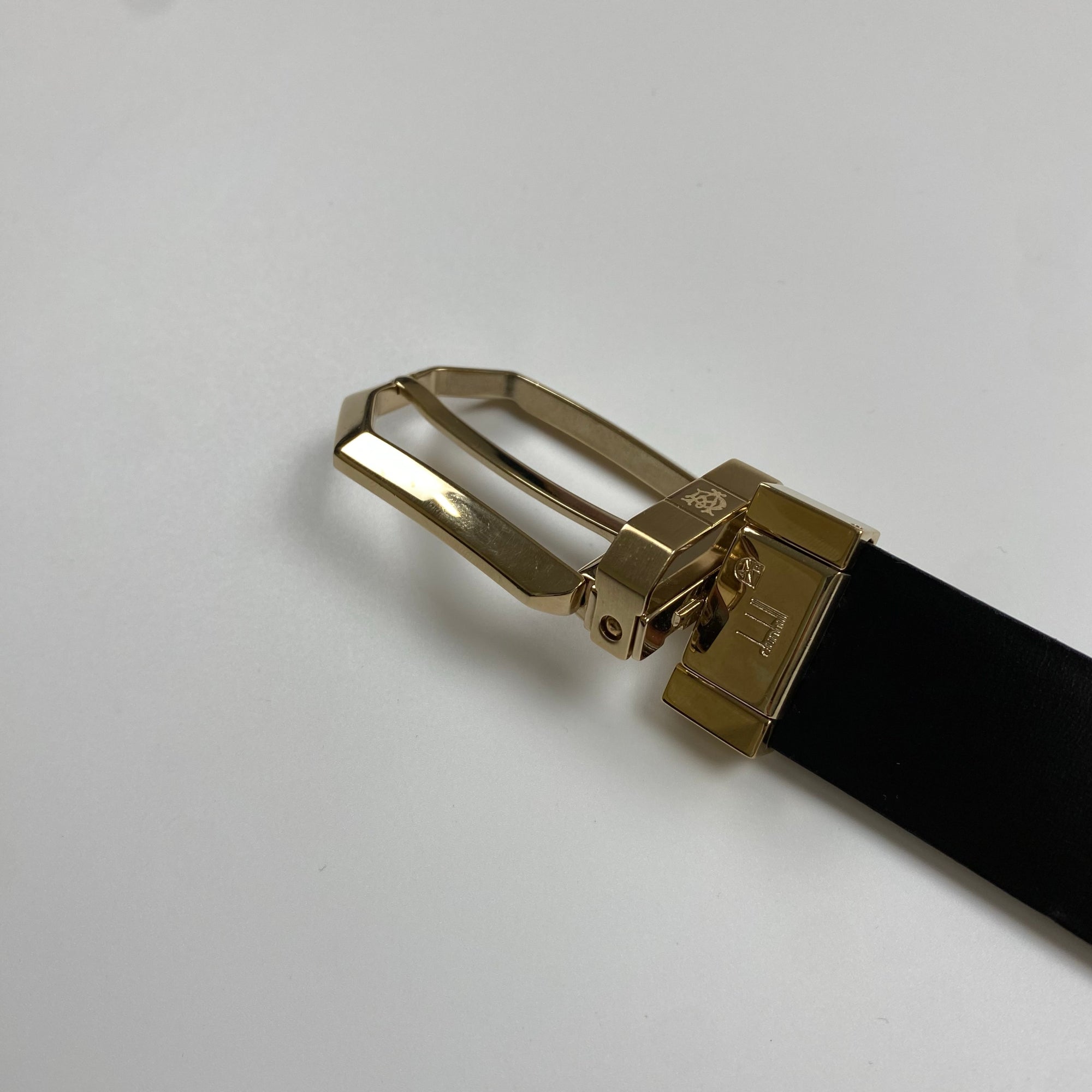 dunhill ダンヒル / リバーシブルベルト ゴールドバックル 極美品 参考定価：50,000程度