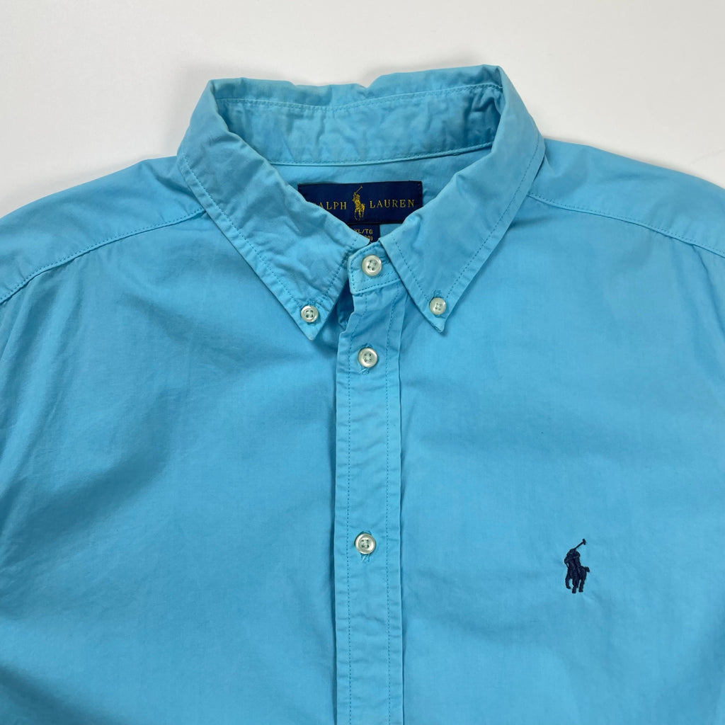 RALPH LAUREN ラルフローレン / ボタンダウンシャツ インド製 ポニー刺繍 SIZE：18-20(メンズM程度)