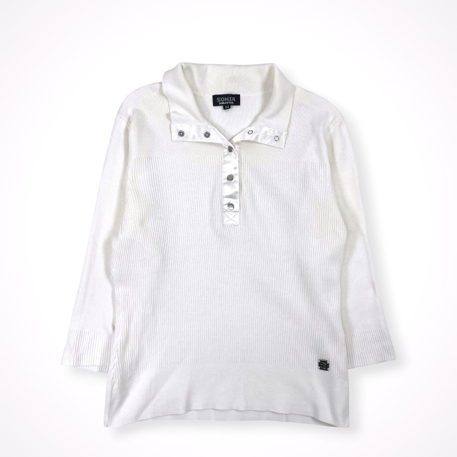 SONIA BY SONIA RYKIEL / ハーフボタンプルニット 参考定価：28,000程度 SIZE：32