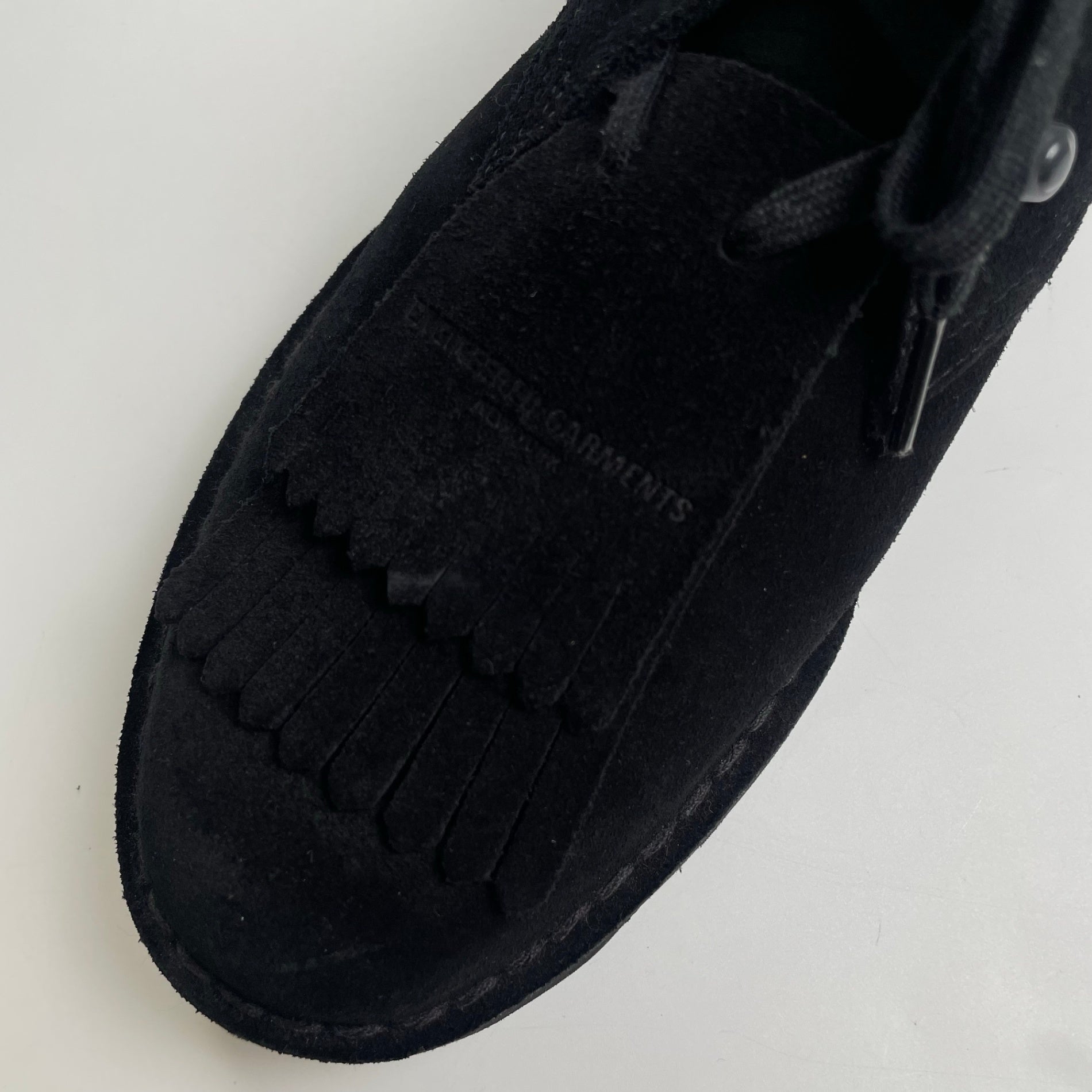 ENGINEERED GARMENTS × Clarks エンジニアドガーメンツ クラークス / DESERT KHAN EG スウェード 極美品 箱・替え紐付 参考定価：29,000+tax SIZE:26cm