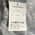 MAISON SPECIAL メゾンスペシャル / マルチプリントプライムオーバーオープンカラーショートスリーブシャツ 参考定価：17,000+tax SIZE:2