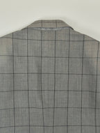 CC COLLECTION CORNELIANI / バージンウール チェック柄スーツ 参考定価：160,000程度 SIZE:46