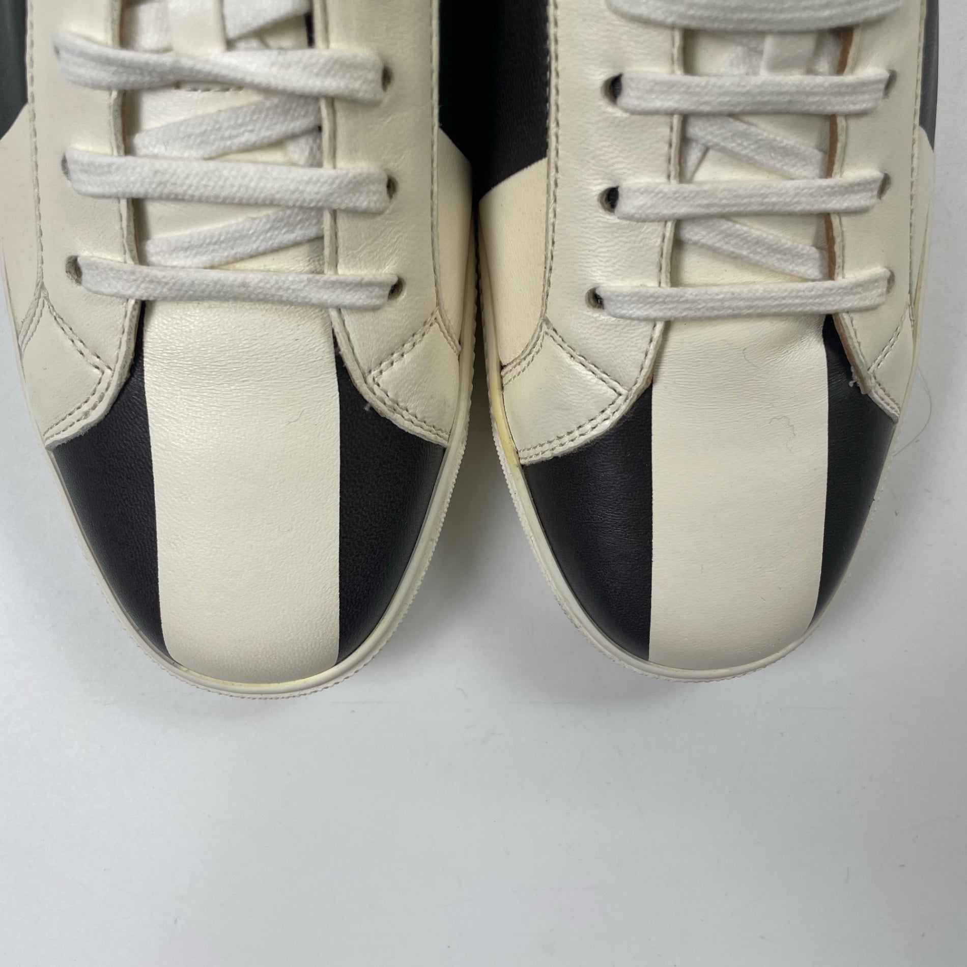 GIORGIO ARMANI / バイカラーレザースニーカー 参考定価：130,000程度 SIZE:38