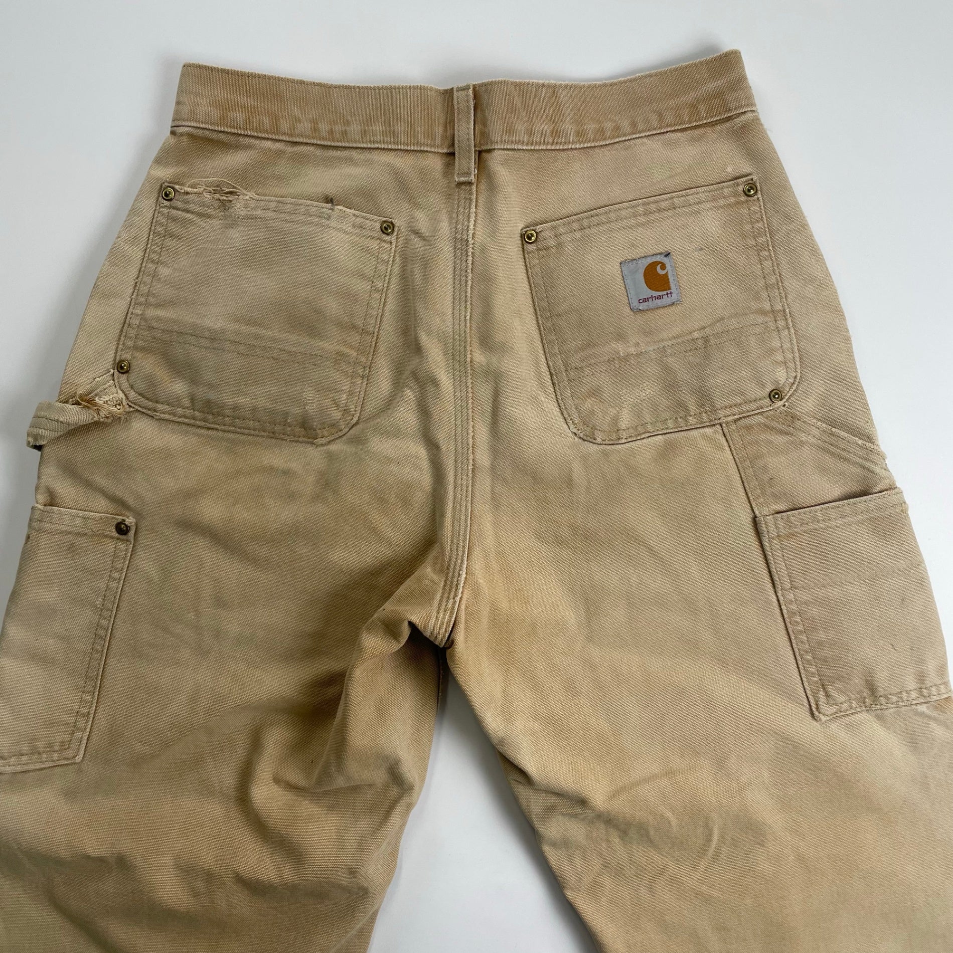carhartt カーハート / 00s ダブルニー ダックパンツ USA製 Helmets to Hardhats 襤褸 SIZE：W78