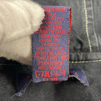 DENIM＆Co / ブラックデニムダッフルコート SIZE:M