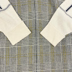 TAN / チェックラインブラウス 参考定価：37,000程度 SIZE:FREE