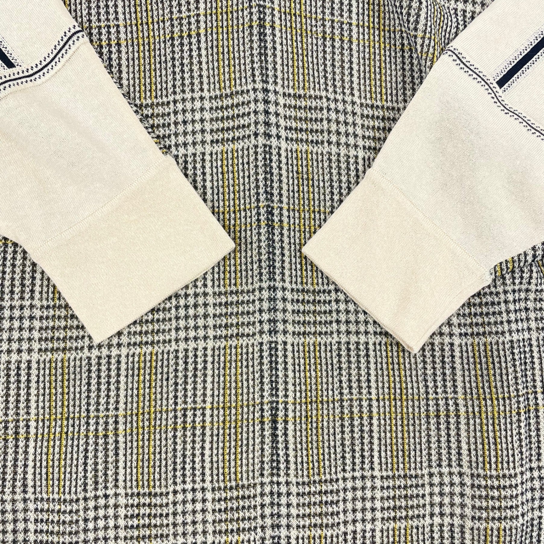 TAN / チェックラインブラウス 参考定価：37,000程度 SIZE:FREE