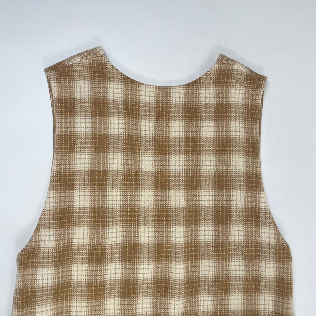 H BEAUTY＆YOUTH / CHECK LONG VEST 参考定価：28,000+tax SIZE:M