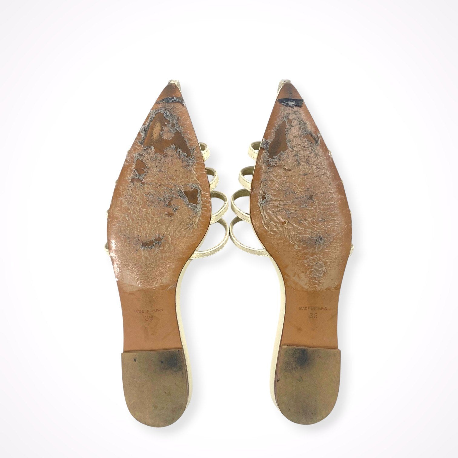 HEWN / ポインテッドストラップサンダル 日本製 SIZE:36