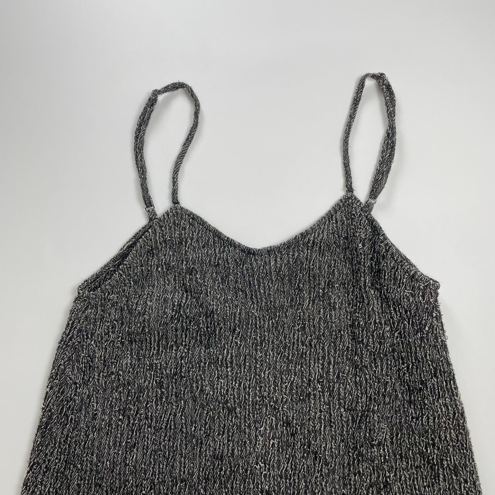 R JUBILEE アールジュビリー / ウールキャミソールワンピース ホワイト×ブラック 参考定価：20,000+tax SIZE:S