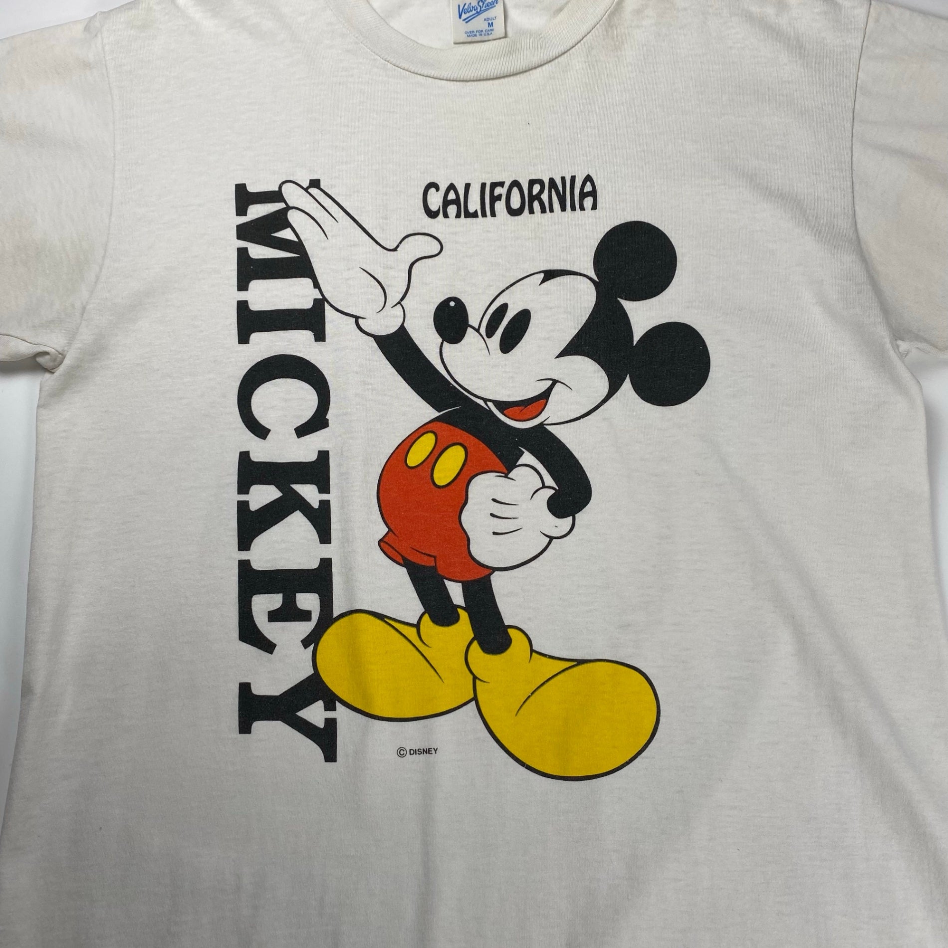 Velva Sheen ベルバシーン / プリントTシャツ ミッキー カリフォルニア MADE IN USA SIZE:M