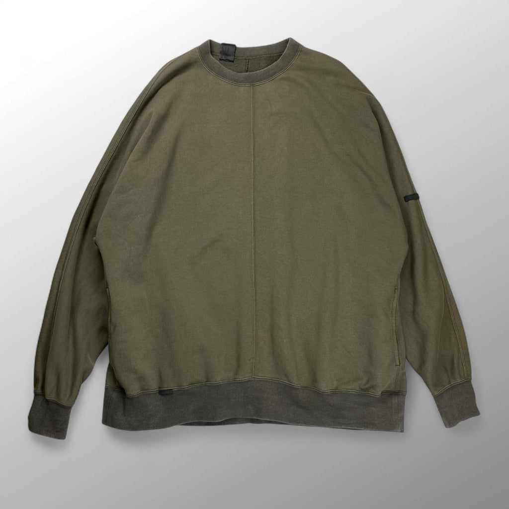 N.HOOLYWOOD エヌハリウッド / COMPILE CREW NECK SWEATSHIR スウェット カーキ 参考定価：25,000+tax SIZE:38(M程度)