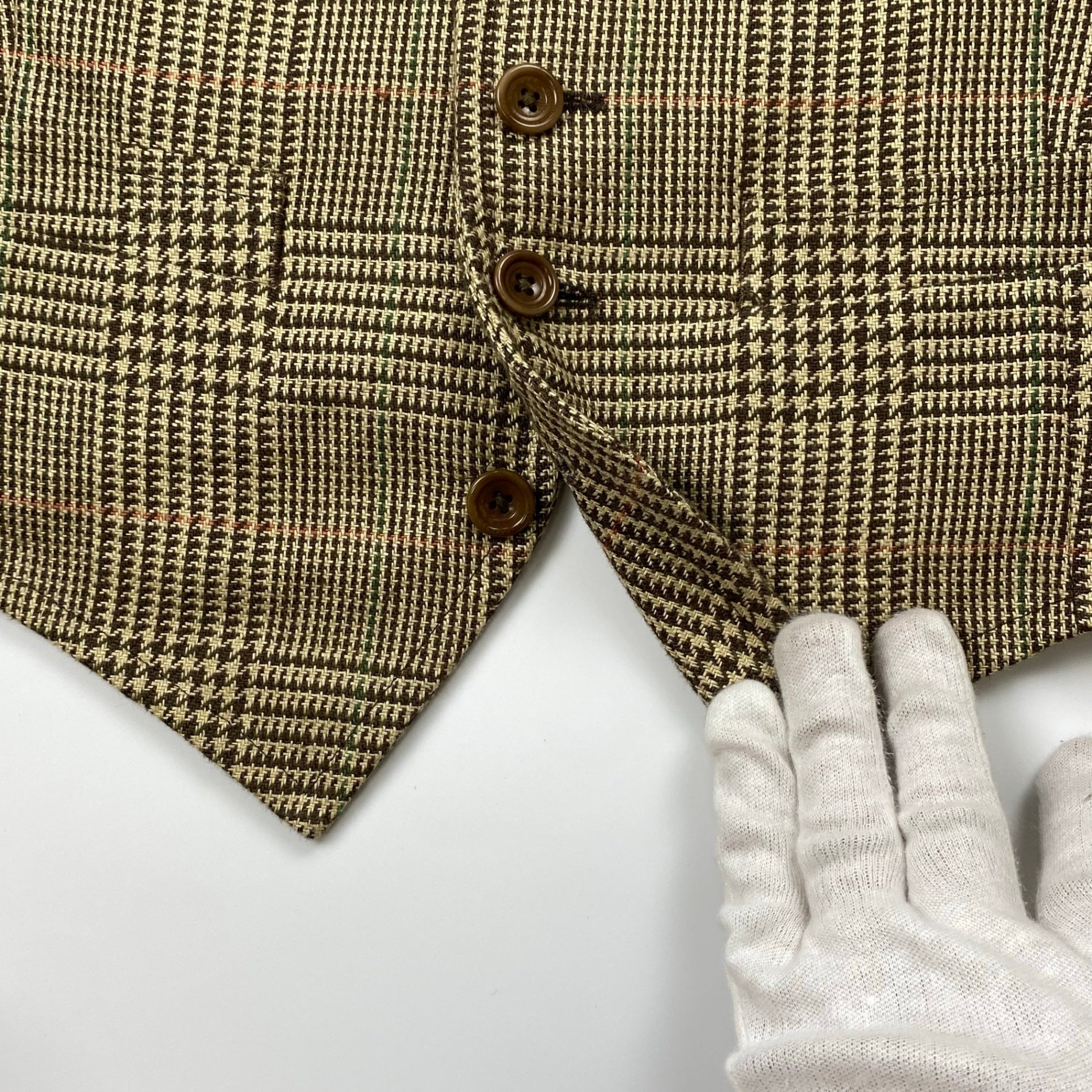 【HARITAGE ICON】 Polo by Ralph Lauren ポロ バイ ラルフローレン / リネン100％ ツイードベスト ジレ 参考定価：70,000程度 SIZE：36S