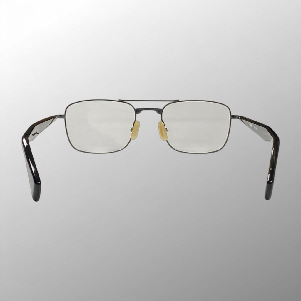 金子眼鏡 VINTAGEライン / 2ブリッジ スクエア ブラック 度なしクリアレンズ 参考定価：42,000+tax