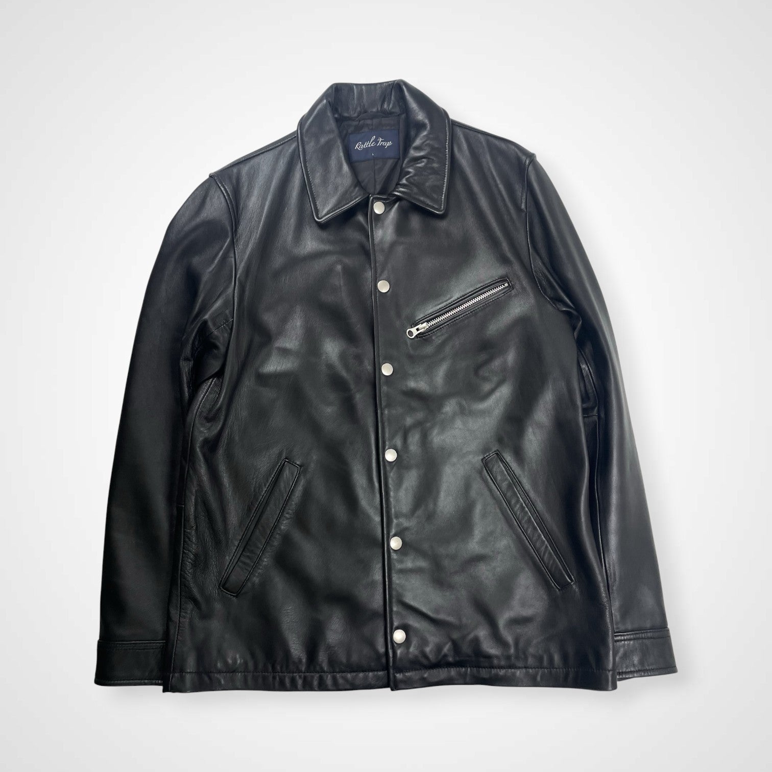 RATTLE TRAP ラトルトラップ / sheep H semi naked レザーコーチジャケット参考定価：29,000+tax SIZE:L