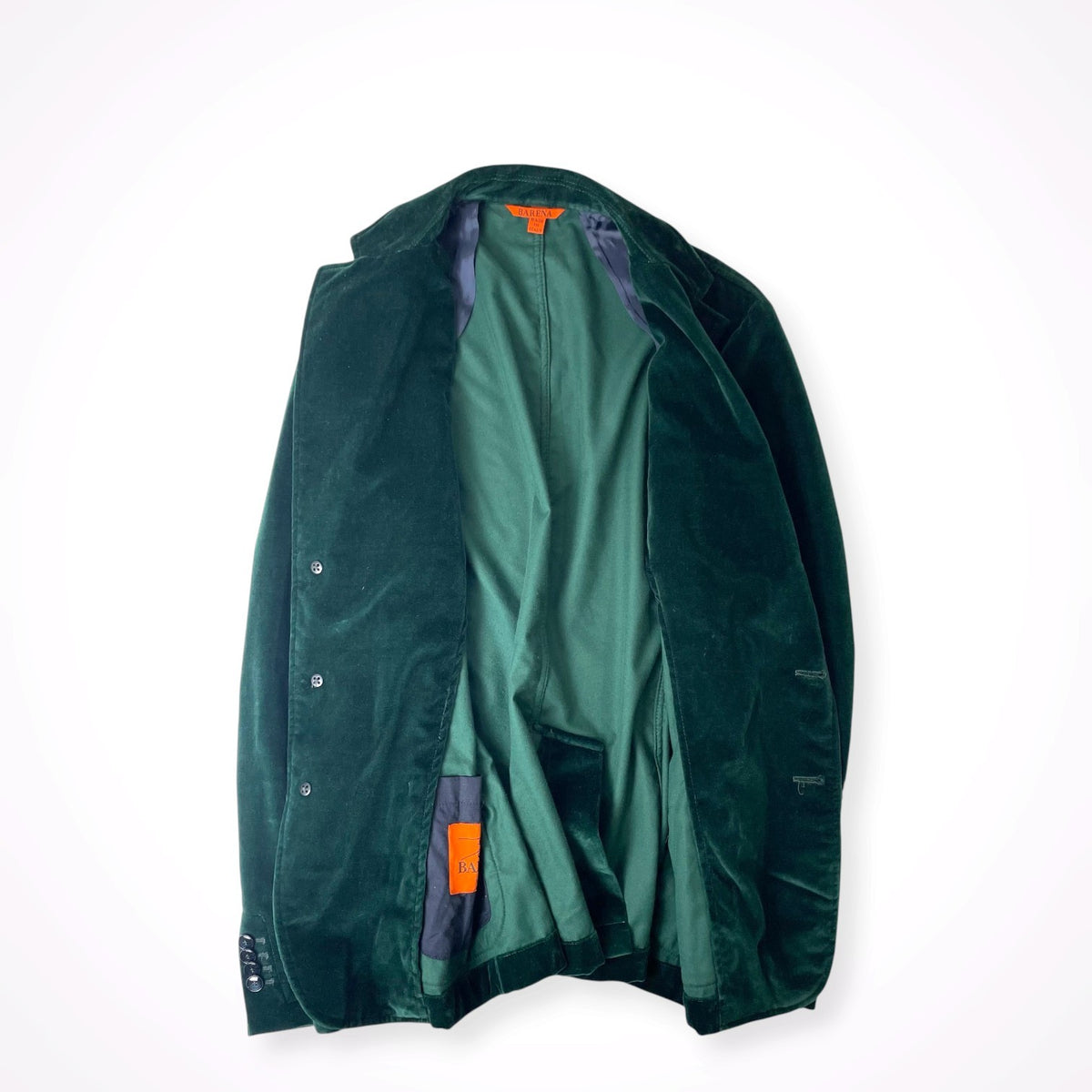 BARENA / ベルベットテーラードジャケット 参考定価：75,000程度 SIZE:46