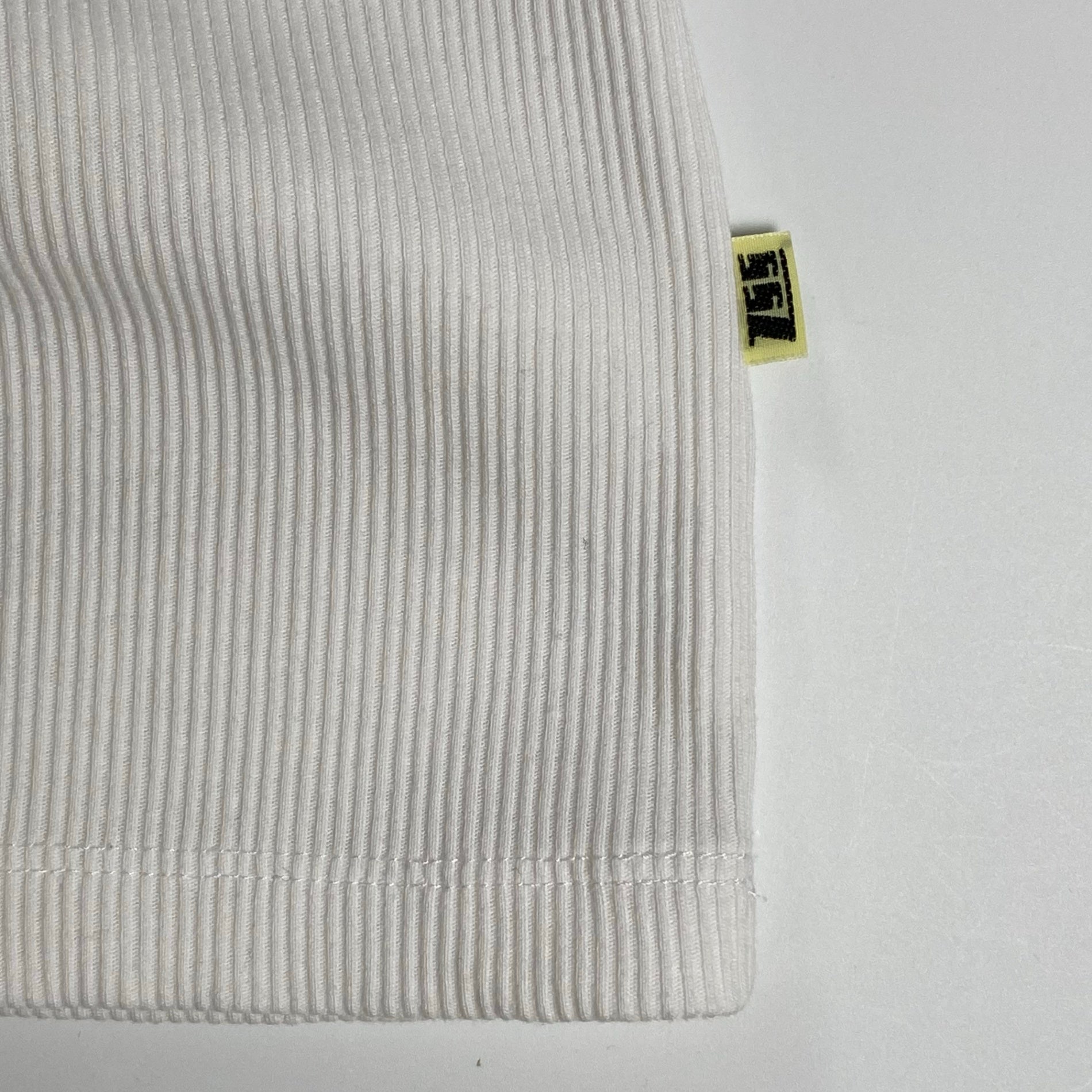 SSZ エス エス ズィー / リブ ワイドタンクトップ 「シン テレビ装」 ホワイト SIZE:L