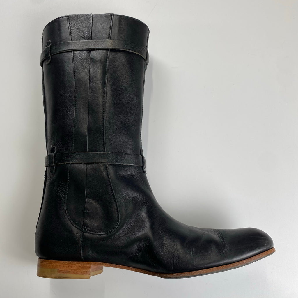 chausser ショセ / レザーエンジニアブーツ サイドゴア SIZE:23 1/2cm