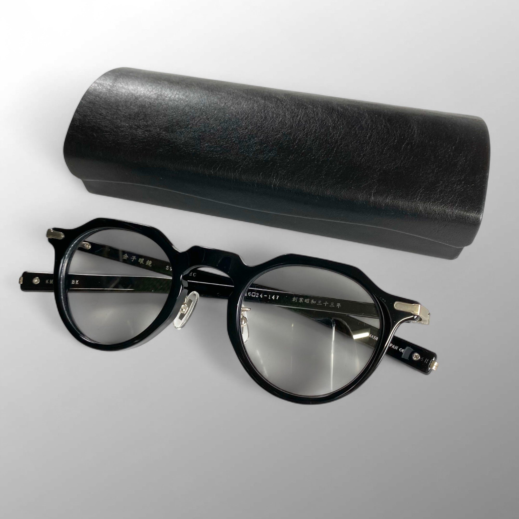 【美品】 金子眼鏡 プレミアムライン / SILVER925 クラウンパント 度なしクリアレンズ KMP-25 参考定価：74,000+tax