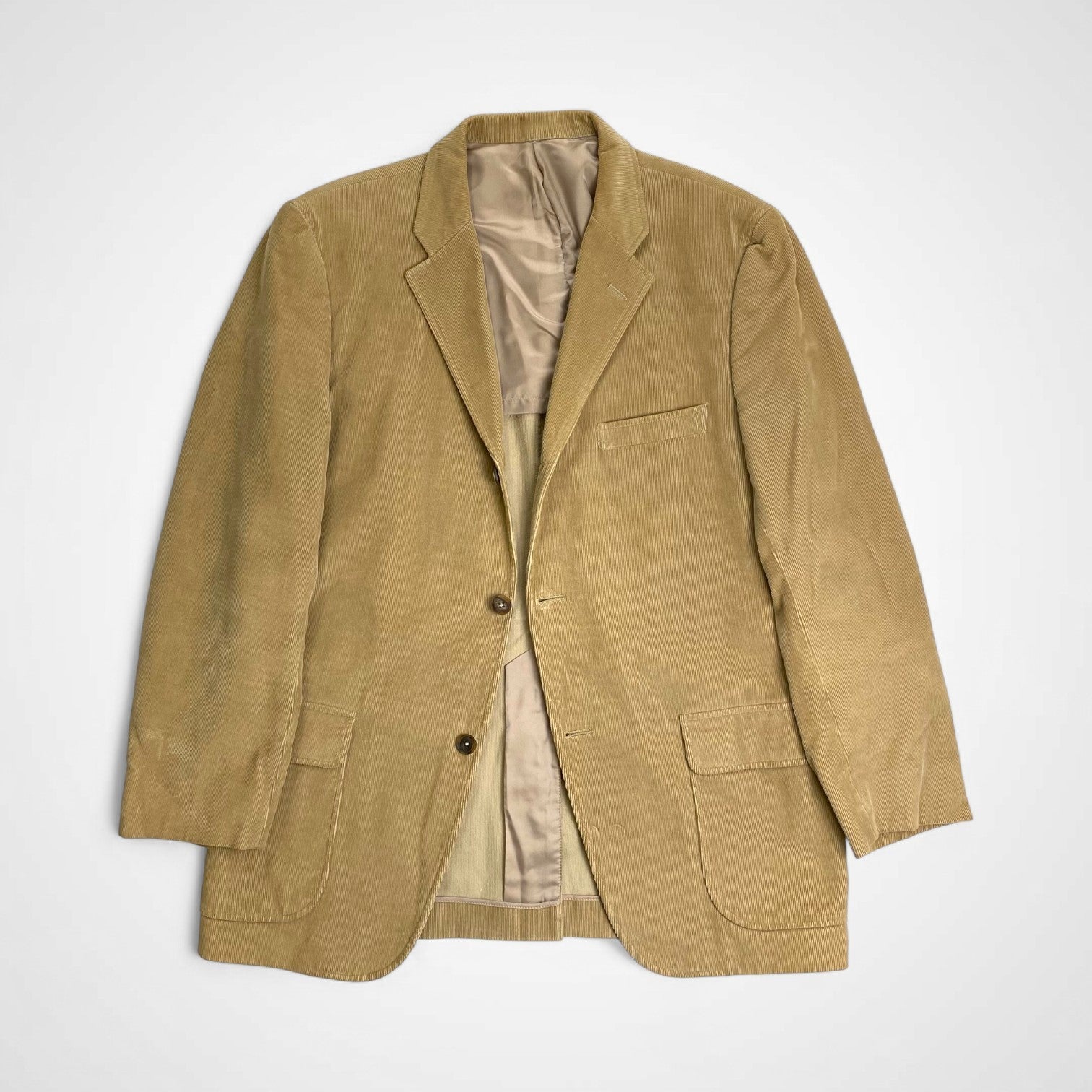 VAN JAC ヴァン ヂャケット / コーデュロイ 段返り3Bジャケット ベージュ SIZE:L