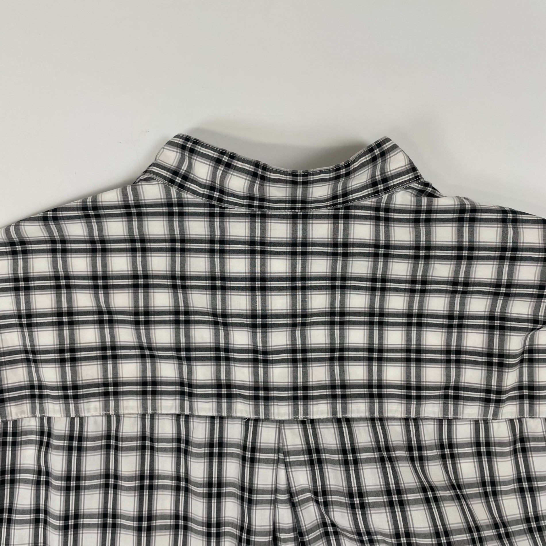 Name. / オーバーサイズノーカラーチェックシャツ 参考定価：30,000程度 SIZE:1