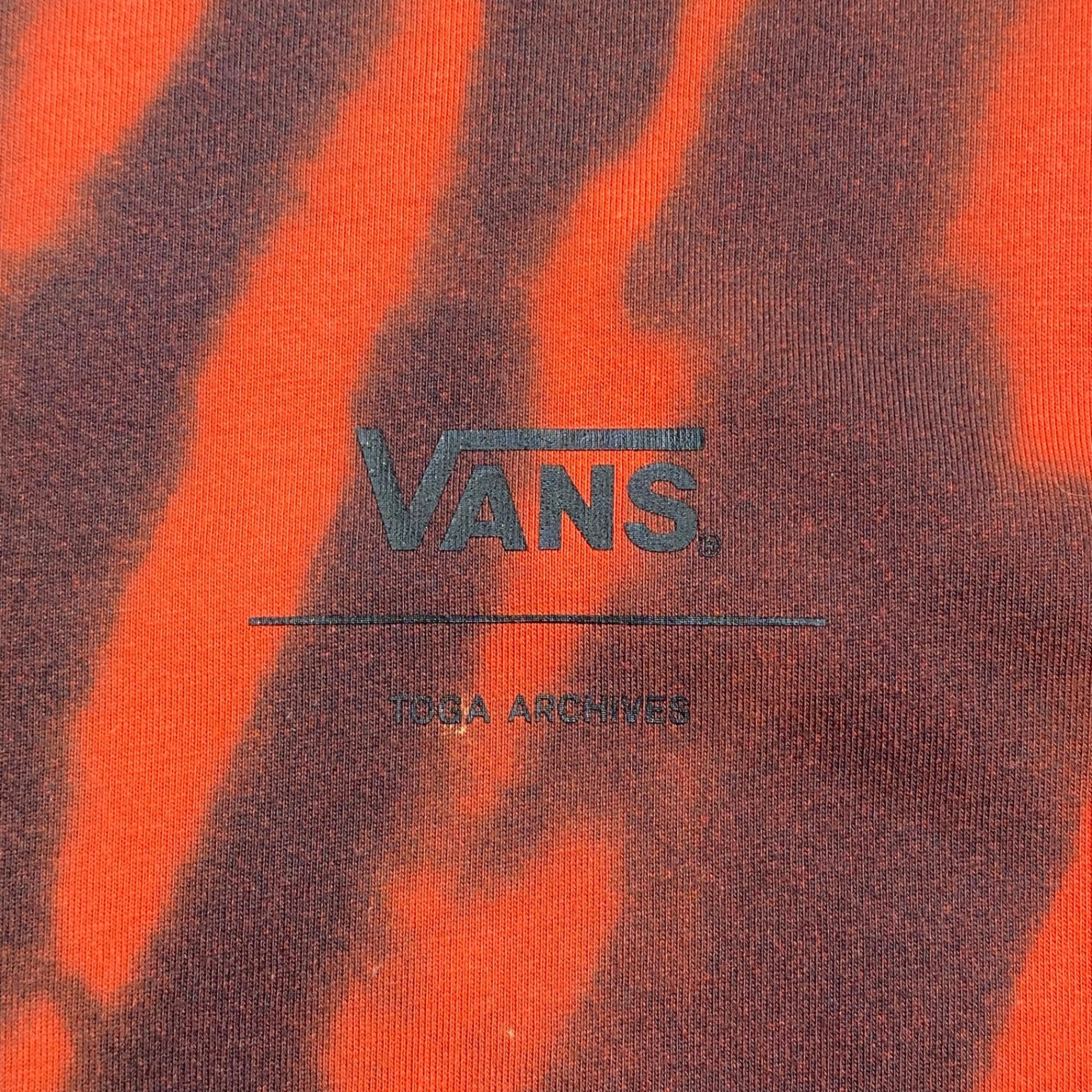 TOGA ARCHIVES × VANS トーガ アーカイブス ヴァンズ / Tie dye T-shirt コラボ Tシャツ 参考定価：15,000+tax SIZE:L