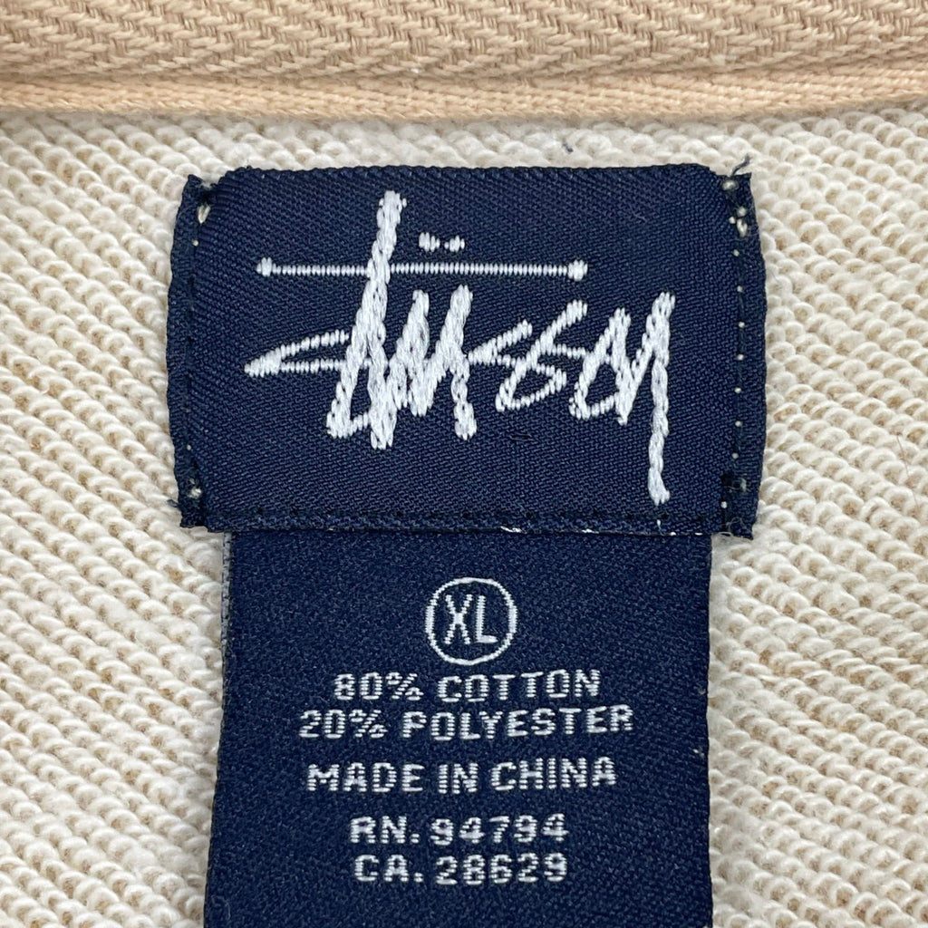 stussy ステューシー / 90s ボーダースウェット 袖ワッペン 紺タグ SIZE:XL