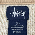 stussy ステューシー / 90s ボーダースウェット 袖ワッペン 紺タグ SIZE:XL