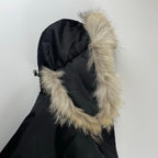 PRADA プラダ / RE- NYLON ダウンコート コヨーテファー ロップイヤー 参考定価：400,000程度 SIZE:M