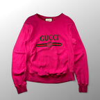 GUCCI グッチ / ヴィンテージロゴ プリント スウェット ダメージ加工 462018 SIZE：S