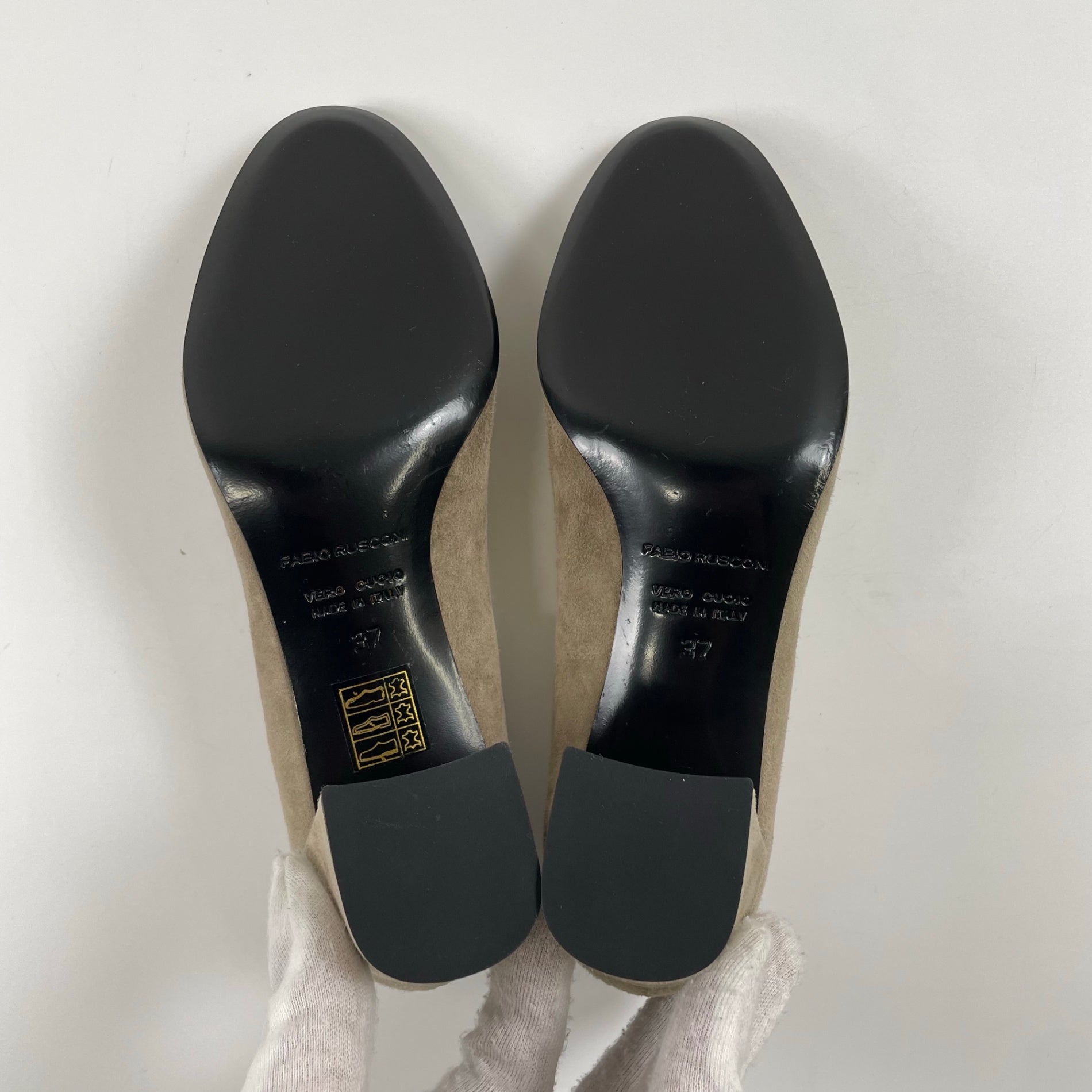 FABIO RUSCONI ファビオ ルスコーニ / チャンキーヒールパンプス 未使用品 参考定価：27,000+tax SIZE:37