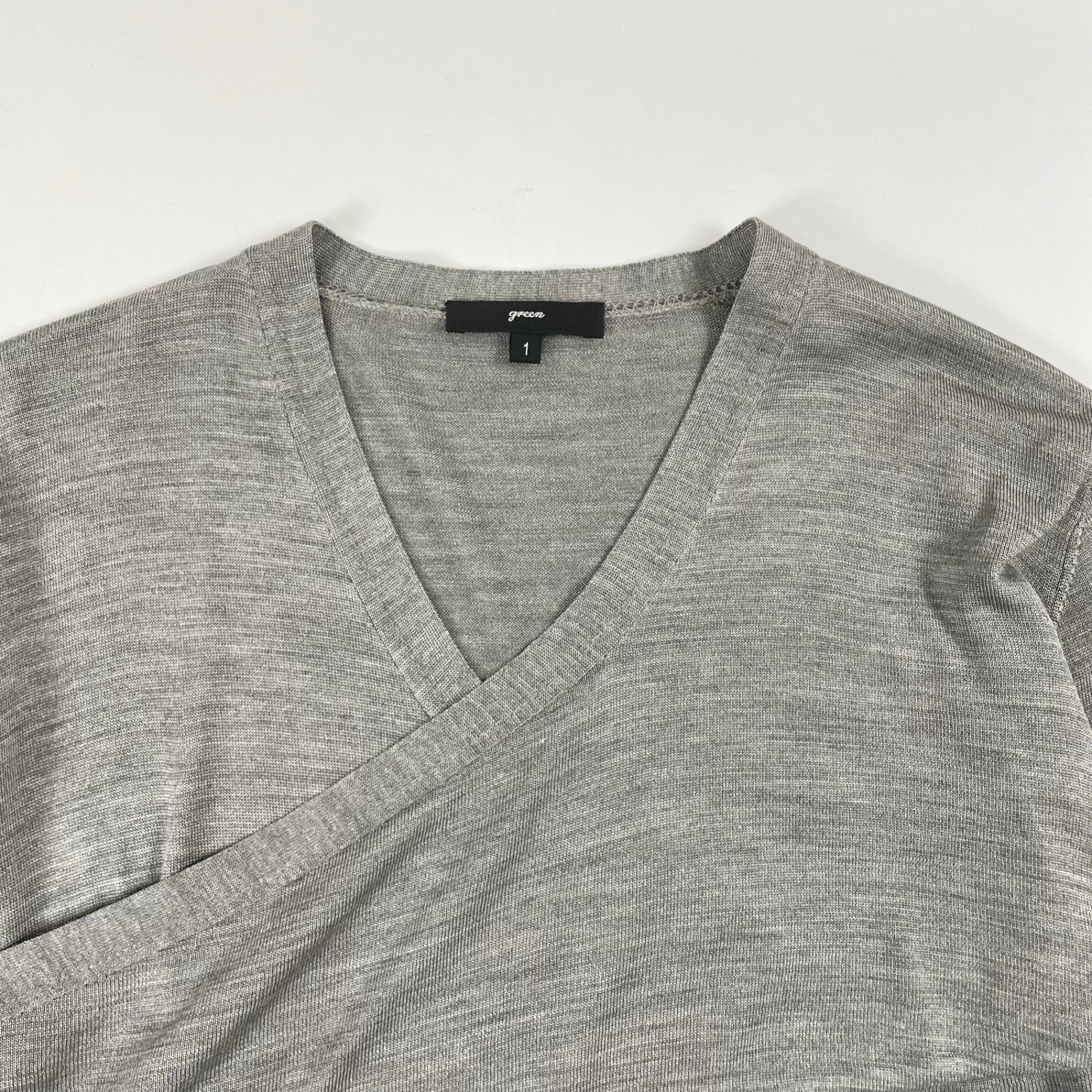green(HYKE) / クロスシルクレーヨンニット 参考定価：25,000程度 SIZE:1