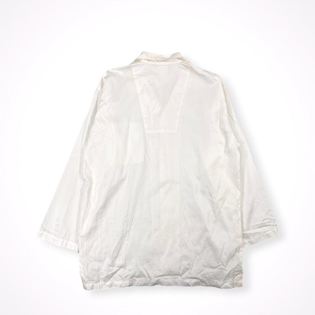 YVES DELORME / ユーロ コットンパジャマシャツ 参考定価：30,000程度 SIZE:L