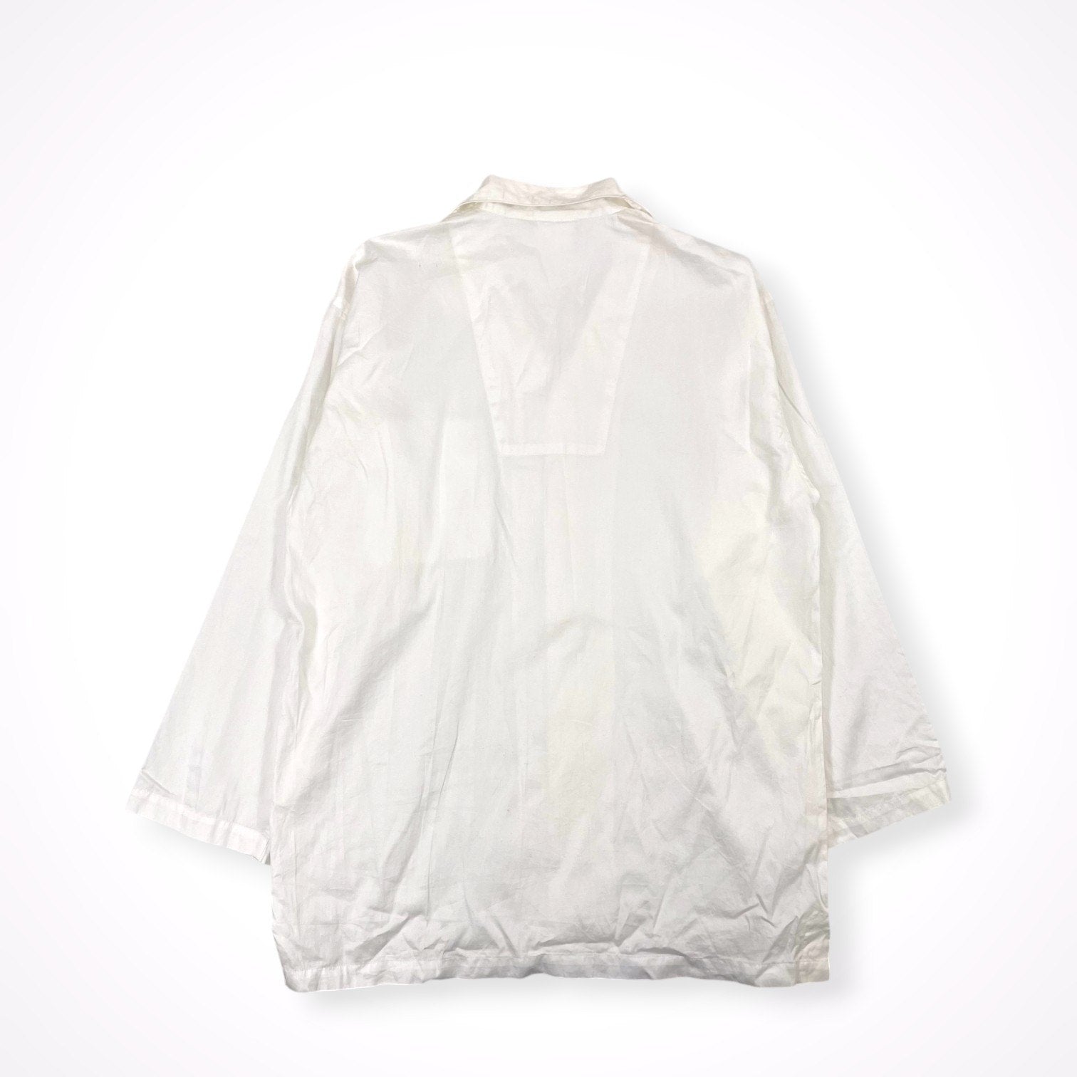 YVES DELORME / ユーロ コットンパジャマシャツ 参考定価：30,000程度 SIZE:L