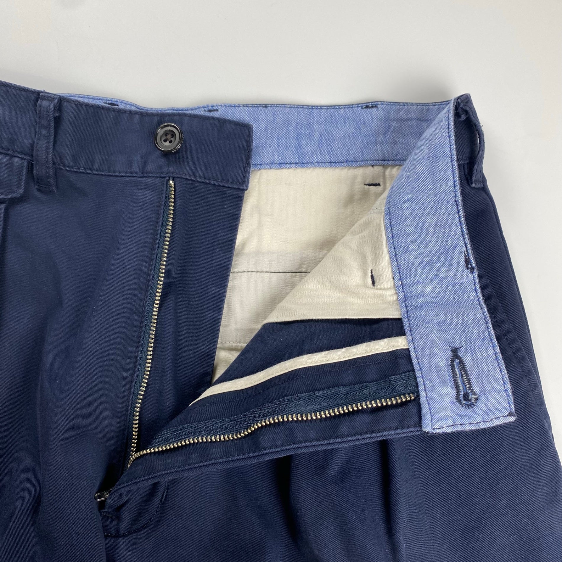 【BEAMS100名品】 BEAMS PLUS ビームスプラス / 2プリーツ パンツ チノ ネイビー SIZE：M