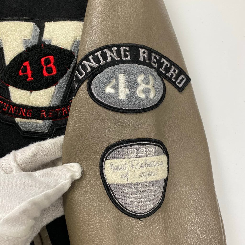 VAN JACKET ヴァン ヂャケット / ヴィンテージスタジャン 背面ロゴ デコレーション SIZE：M